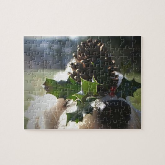 Oude Engelstalige Sheepdog Balancing Holly Legpuzzel (Horizontaal)
