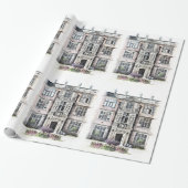 OUDE ENGLAND CADEAUPAPIER (Uitgerold)