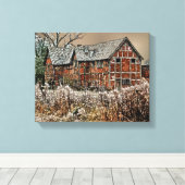 OUDE ENGLAND CANVAS AFDRUK (Insitu (Houten vloer))