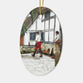 OUDE ENGLAND KERAMISCH ORNAMENT (Links)