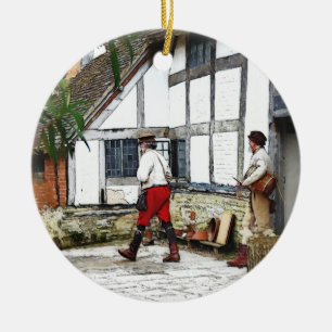 OUDE ENGLAND KERAMISCH ORNAMENT