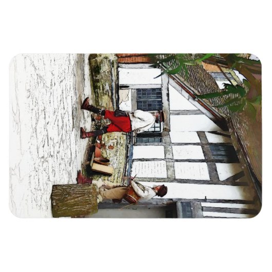 OUDE ENGLAND MAGNEET (Horizontaal)