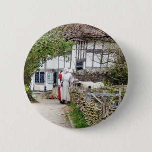 OUDE ENGLAND RONDE BUTTON 5,7 CM