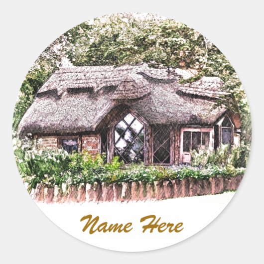 OUDE ENGLAND RONDE STICKER (Voorkant)