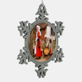 OUDE ENGLAND TIN SNEEUWVLOK ORNAMENT (Links)