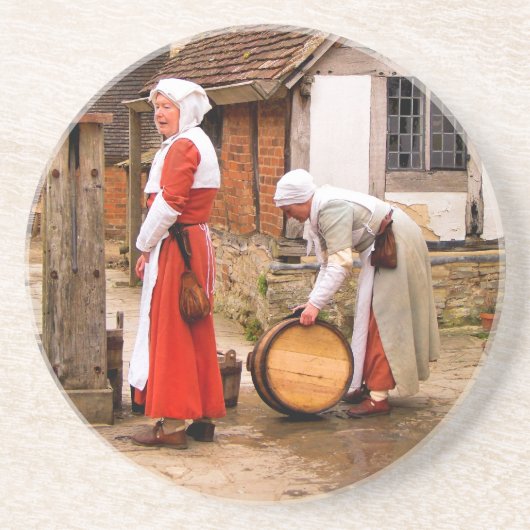 OUDE ENGLAND ZANDSTEEN ONDERZETTER (Voorkant)