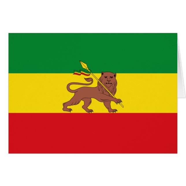 Oude Ethiopische vlag (Voorkant Horizontaal)