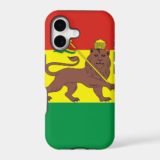 Oude Ethiopische vlag met Leeuw van Juda