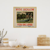  oude etiketten van appelfruit poster (Keuken)