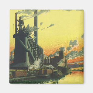 Oude fabriek aan de kade magneet