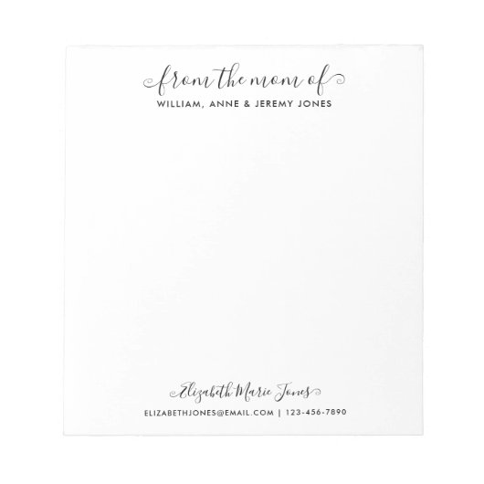 Oude familie uit het moedermoderne script van moed notitieblok (Voorkant)