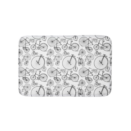 Oude Fashioned Bicycles CUSTOM ACHTERGROND COLOR Badmat (Voorkant)