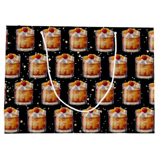 Oude fashioned Cocktail Groot Cadeauzakje (Achterkant)