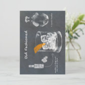 Oude fashioned Cocktail Kaart (Staand voorkant)