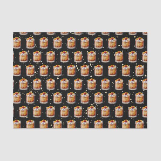 Oude fashioned Cocktail Tissuepapier (Voorkant)