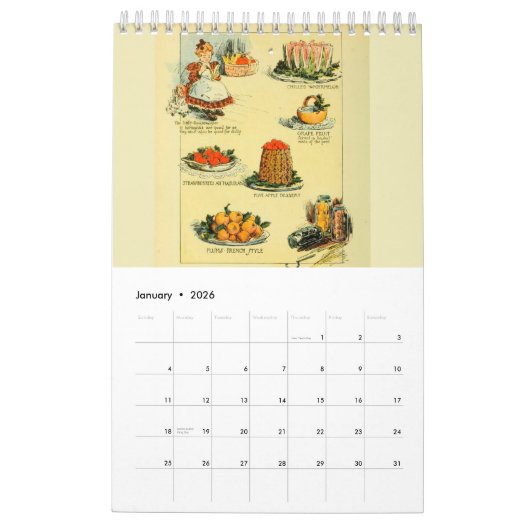 Oude Fashioned Cookbook Kalender (Jan 2026)