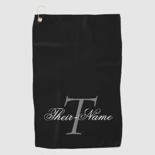 Oude Fashioned Editable Name & Initiaal Golf Towel Golfhanddoek