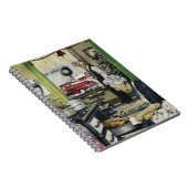 Oude Fashioned  Home Kitchen Kerstmis Notitieboek (Rechterzijde)