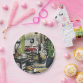 Oude Fashioned  Home Kitchen Kerstmis Papieren Bordje (Feest)