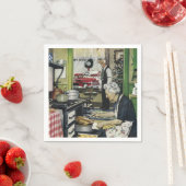 Oude Fashioned  Home Kitchen Kerstmis Servetten (Insitu)