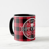 Oude Fashioned Hot Cocaca Red Buffalo Check Mok (Voorkant links)