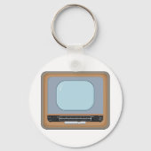 Oude Fashioned Television Retro TV Sleutelhanger (Voorkant)
