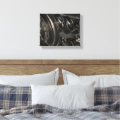Oude fasische car-dashboarddriver canvas afdruk (Insitu (Slaapkamer))