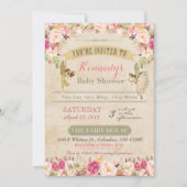 Oude feeën babyshower uitnodiging (Voorkant)