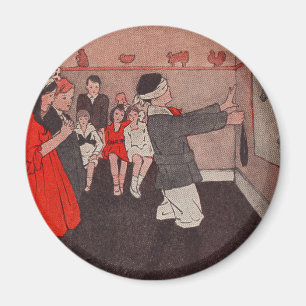 Oude Feestspellen - Speld de Staart aan de Ezel Magneet