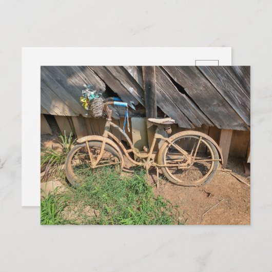 Oude Fiets Briefkaart (Voorkant / Achterkant)