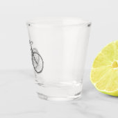oude fiets shot glas (Rechts)