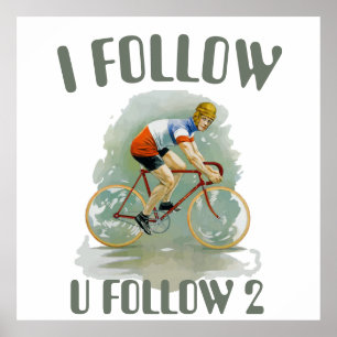 Oude fiets, voeg tekst Poster toe