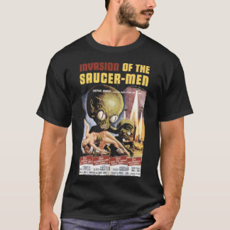 Oude film poster - invasie saucer-mannen 1957 t-shirt