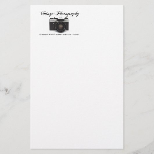 Oude filmcamera briefpapier (Voorkant)