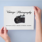 Oude filmcamera flyer (Hand)