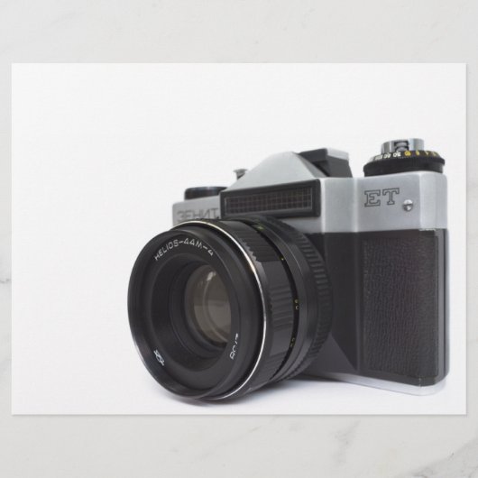 Oude filmcamera flyer (Voorkant)