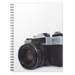 Oude filmcamera notitieboek
