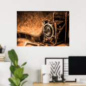 Oude filmcamera poster (Thuiskantoor)