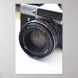 Oude filmcamera poster