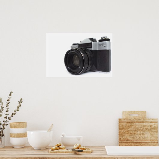 Oude filmcamera poster (Keuken)