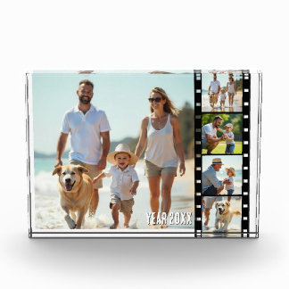 Oude filmstrook multi foto, Familie foto blok