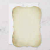 Oude Fleur De Lis Bloemige Trouw Uitnodiging (Achterkant)