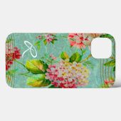 Oude  Floral Delight Monogram Case-Mate iPhone Case (Achterkant (horizontaal))
