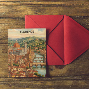 Oude Florence Italië Toscane Stadsgezicht Briefkaart