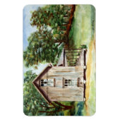 Oude Florida Homestead rustieke Waterverf schilder Magneet (Verticaal)
