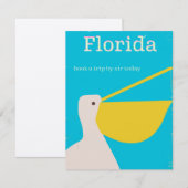 Oude Florida Pelikaan reisposter (Voorkant / Achterkant)