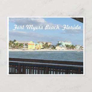 Oude Fort Myers Beach, Florida foto van de Pier Briefkaart