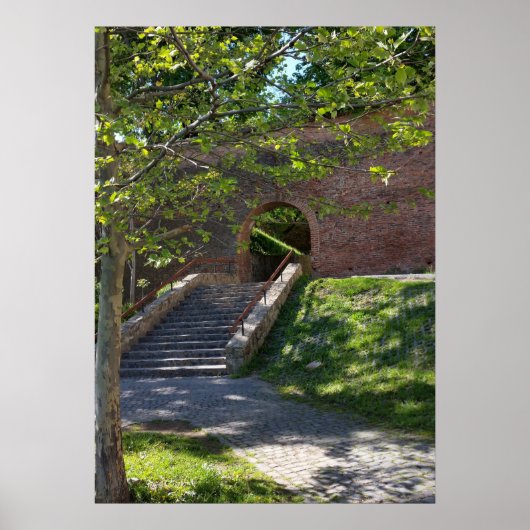 oude fortsermuur poster (Voorkant)