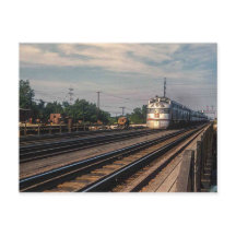 Oude foto Burlington Route locomotief