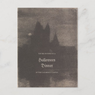 Oude foto op maat gemaakte Halloween-feest uitnodi Briefkaart